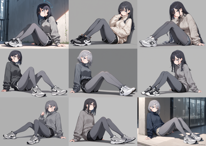 WAI-illustrious-SDXL v15.0 - タイツを表現するプロンプト、画像生成結果:画像1