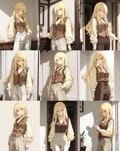 AlcAI - AnimeHaven Awakening v30 - 袖のない上着、胴体部分だけの服を表現するプロンプトと画像生成結果:画像4