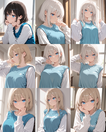 AlcAI - AnimeHaven Awakening v30 - 袖のない上着、胴体部分だけの服を表現するプロンプトと画像生成結果:画像9