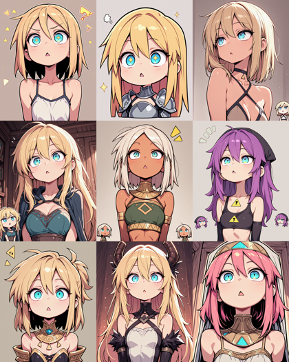 iX-Illustrious v2 - 三角形の口を表現するプロンプト、画像生成結果:画像10