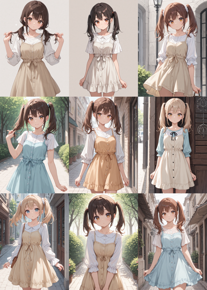 Nova Anime XL v14.0 - ツインテールを表現するプロンプト、画像生成結果:画像2