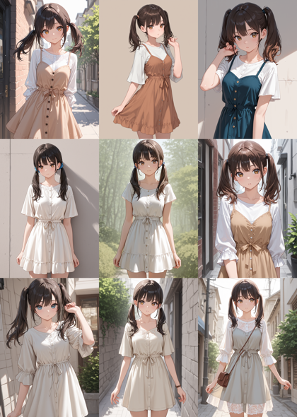 REED MIX illustrious SDXL s1.0 - ツインテールを表現するプロンプト、画像生成結果:画像8