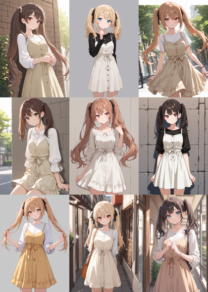 WAI-illustrious-SDXL v15.0 - ツインテールを表現するプロンプト、画像生成結果:画像1