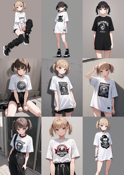 WAI-illustrious-SDXL v15.0 - ツインテールを表現するプロンプト、画像生成結果:画像9