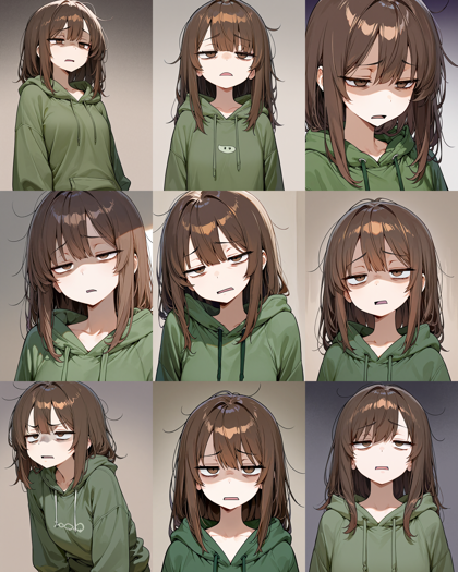 7th anime XL-IL B - 「うへぇ」の表情を表現するプロンプト、画像生成結果:画像10