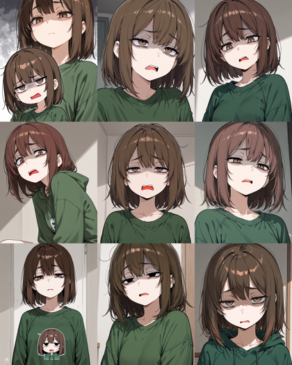 AlcAI - AnimeHaven Awakening - v30 - 「うへぇ」の表情を表現するプロンプト、画像生成結果:画像11