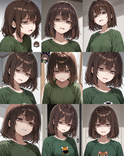 AlcAI - AnimeHaven Elysium - v10 - 「うへぇ」の表情を表現するプロンプト、画像生成結果:画像12