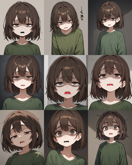 boleromix v7.00 - 「うへぇ」の表情を表現するプロンプト、画像生成結果:画像36