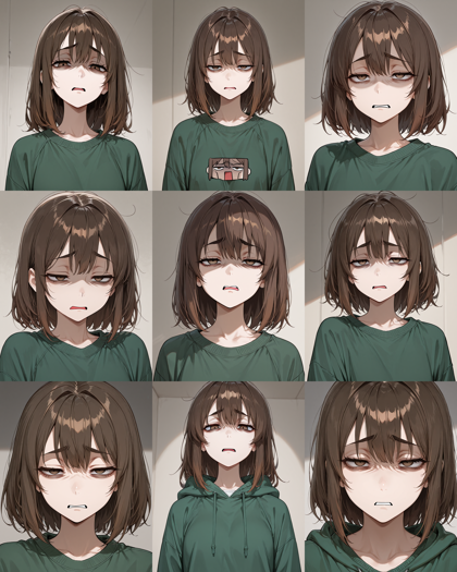 Diving-Illustrious Anime v13.0 - 「うへぇ」の表情を表現するプロンプト、画像生成結果:画像16