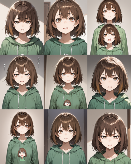 FiaMix Illustrious-XL v2.90 - 「うへぇ」の表情を表現するプロンプト、画像生成結果:画像38