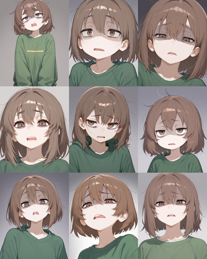 GrayColor - 2.5D model v2.0 - 「うへぇ」の表情を表現するプロンプト、画像生成結果:画像20