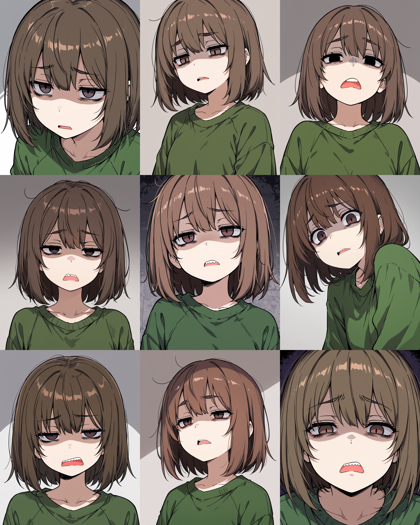 Hakushi Mix v1.41 - 「うへぇ」の表情を表現するプロンプト、画像生成結果:画像13