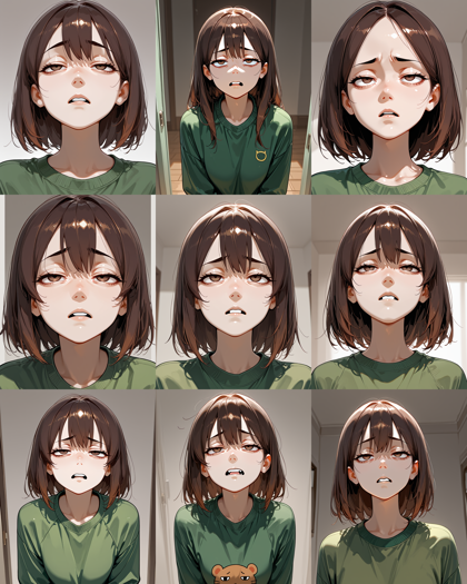 iLLuSTRiouS from HaDeS v4.0 - 「うへぇ」の表情を表現するプロンプト、画像生成結果:画像21