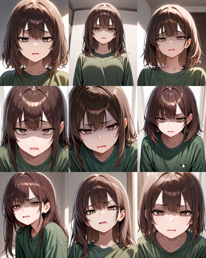 JANKU v5 - 「うへぇ」の表情を表現するプロンプト、画像生成結果:画像6