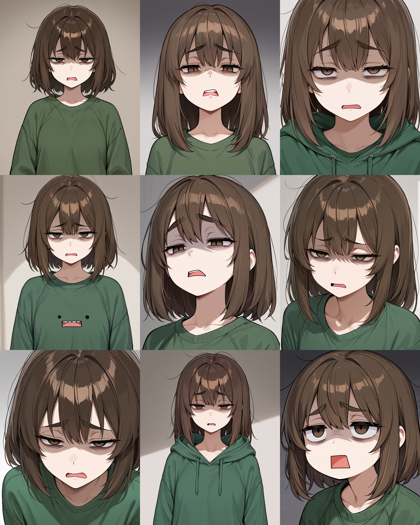 Model-EX v7.0 - 「うへぇ」の表情を表現するプロンプト、画像生成結果:画像34