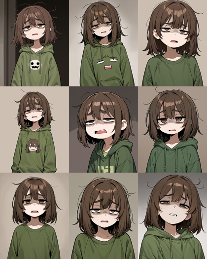 Plant Milk Walnut - 「うへぇ」の表情を表現するプロンプト、画像生成結果:画像15