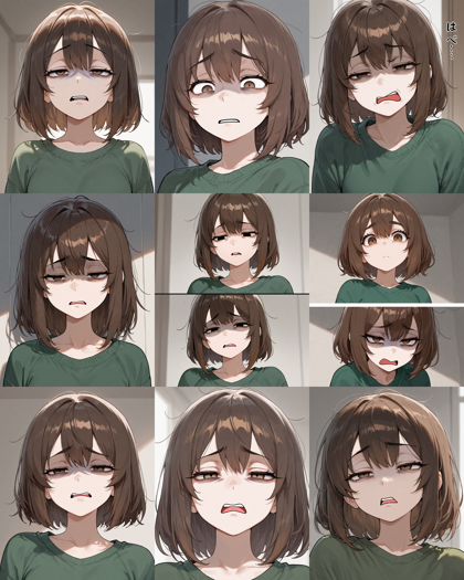 Prefect illustrious XL v4.0 - 「うへぇ」の表情を表現するプロンプト、画像生成結果:画像5