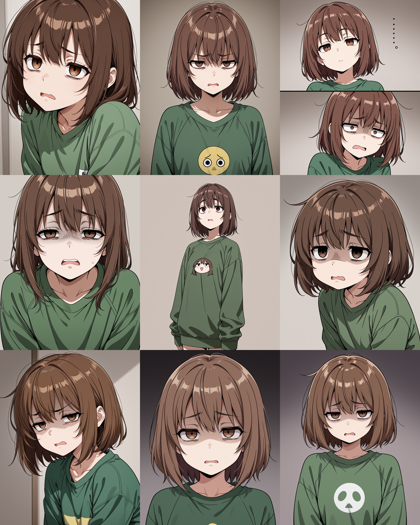 Silence Mix v7.0 - 「うへぇ」の表情を表現するプロンプト、画像生成結果:画像25