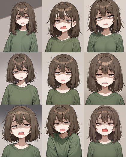 SteinIllustrious v16 - 「うへぇ」の表情を表現するプロンプト、画像生成結果:画像26