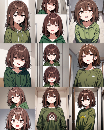 TanemoMix v6 - 「うへぇ」の表情を表現するプロンプト、画像生成結果:画像27