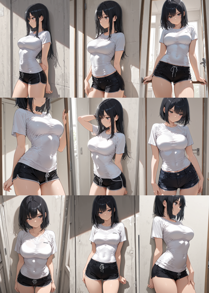 AlcAI - AnimeHaven Awakening - v30 - シャツでアンダーバストラインができないようにするプロンプト、画像生成結果:画像7