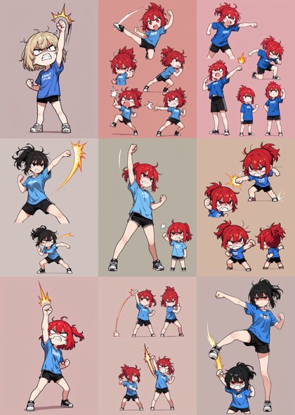 Hakushi Mix v1.41 - アッパーで殴っているポーズを表現するプロンプト、画像生成結果:画像12