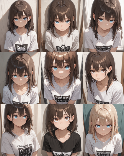 Nova Anime XL v15.0 - 上目づかいの表情、見上げている表情を表現するプロンプト、画像生成結果:画像2