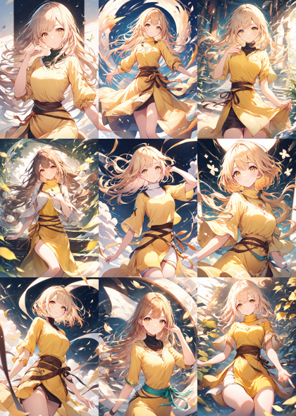 Animagine XL 4.0 opt - 衣装の腰の帯を表現するプロンプト、画像生成結果:画像8