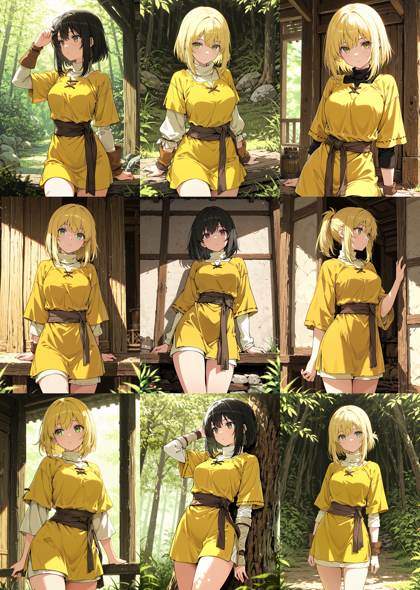 Hakushi Mix v1.41 - 衣装の腰の帯を表現するプロンプト、画像生成結果:画像11