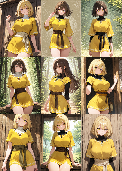 Nova Anime XL v12.5 - 衣装の腰の帯を表現するプロンプト、画像生成結果:画像7