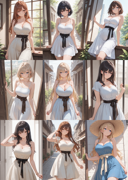 Prefect illustrious XL v4.0 - 衣装の腰の帯を表現するプロンプト、画像生成結果:画像4