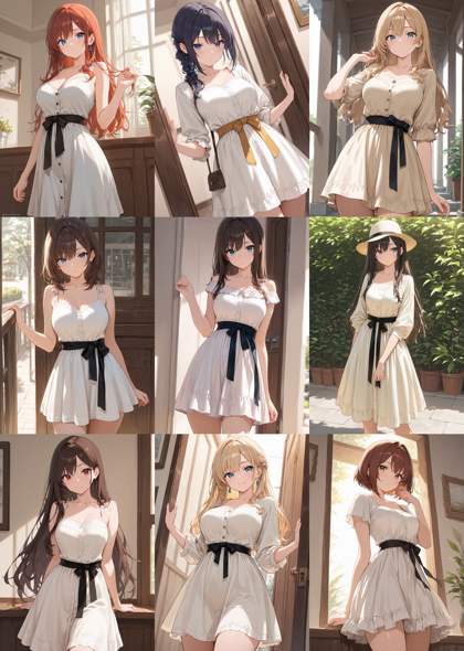 WAI-illustrious-SDXL v15.0 - 衣装の腰の帯を表現するプロンプト、画像生成結果:画像1