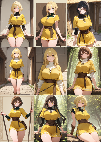 WAI-illustrious-SDXL v15.0 - 衣装の腰の帯を表現するプロンプト、画像生成結果:画像6