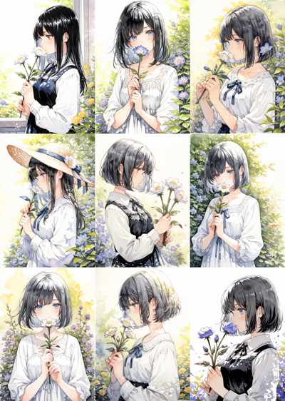 HakushiMix v1.41 - 水彩画を表現するプロンプト、画像生成結果:画像6