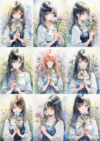 Nova Anime XL v12.0 - 水彩画を表現するプロンプト、画像生成結果:画像2
