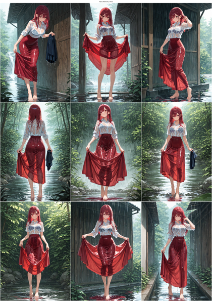 Nova Anime XL v18.0 - 濡れているキャラクターを表現するプロンプト、画像生成結果:画像10