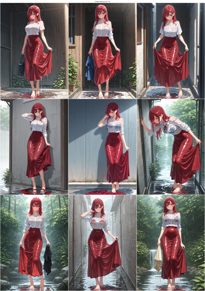 Prefect illustrious XL v7.0 - 濡れているキャラクターを表現するプロンプト、画像生成結果:画像11