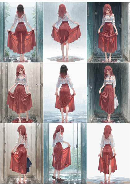 RIN Flanime Illustrious v3.0 - 濡れているキャラクターを表現するプロンプト、画像生成結果:画像16