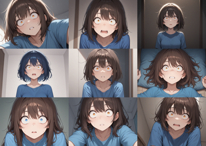 SteinIllustrious v11A - 目を見開いた表情、瞳が小さくなる描写のプロンプトと画像生成結果:画像9