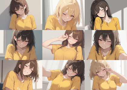 Diving-Illustrious Flat Anime Paradigm Shift v6.3 - ウィンクを表現するプロンプト:画像11