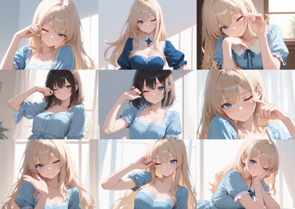 REED_Illustration_IL_SDXL v6.0IL - ウィンクを表現するプロンプト:画像6