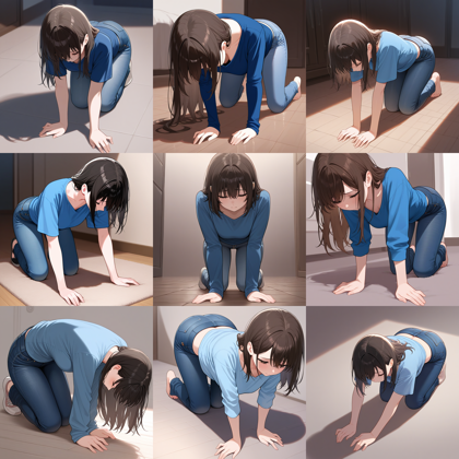 WAI-NSFW Illustrious v13.0 - 四つん這いのポーズのプロンプト・画像生成結果:画像4