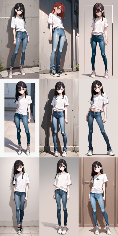 WAI-NSFW Illustrious v14.0 - 細身の体形のキャラクターを出力するプロンプト:画像2