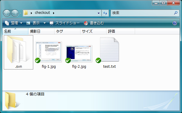TortoiseSVNを利用して Subversionリポジトリからチェックアウトする:画像6