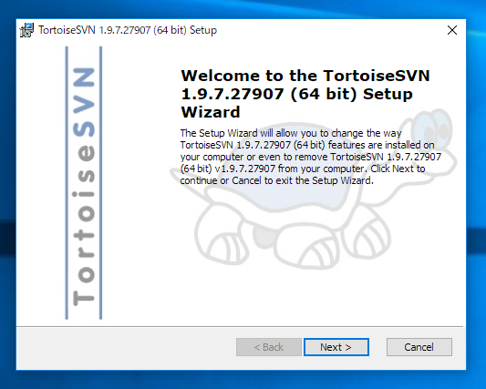 TortoiseSVNのインストール:画像2
