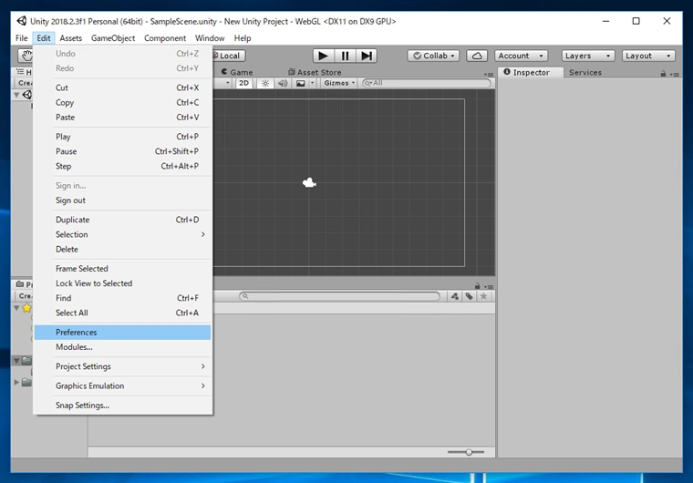 Unity のGUIの表示言語を変更する:画像4