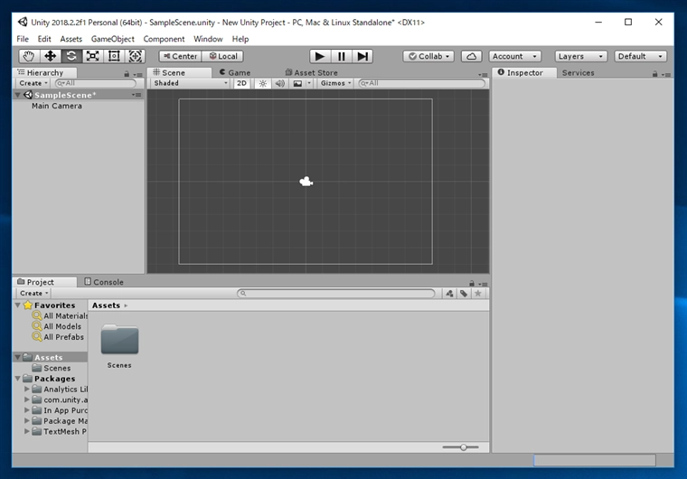 Unityのプロジェクトを実行する:画像1