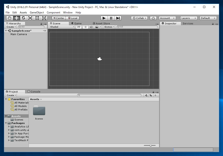Unityのプロジェクトを実行する:画像4