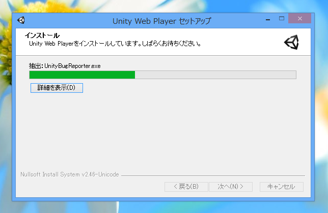 Unity Web Player のインストール:画像6