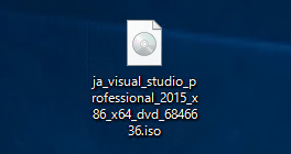 Visual Studio 2015 のインストール:画像1